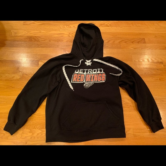 Reebok Detroit Red Wings Hooded Sweatshirt - Picture 1 of 4